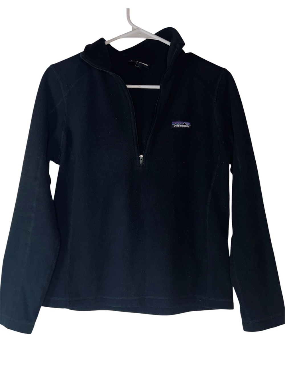 Patagonia Black Half-Zip Fleece Pullover Women’s Sz Small